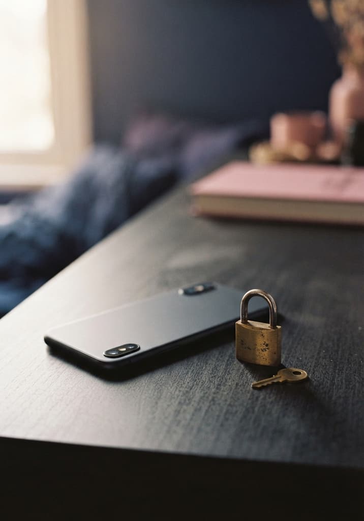 smartphone security digital lock icon screen