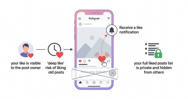 Can someone see what you liked on Instagram privacy guide