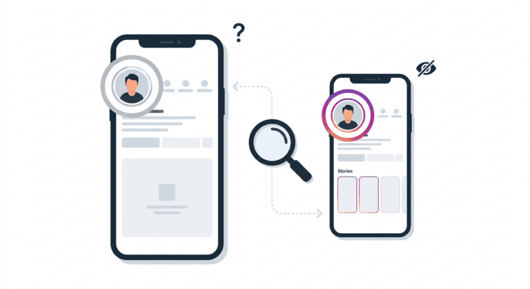 Detecting Instagram story blocking and hidden stories