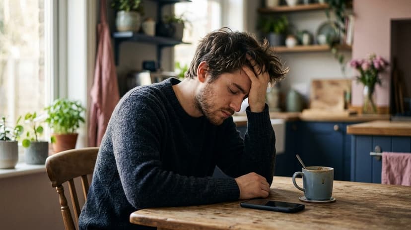 concept person suffering from cybersickness technology addiction