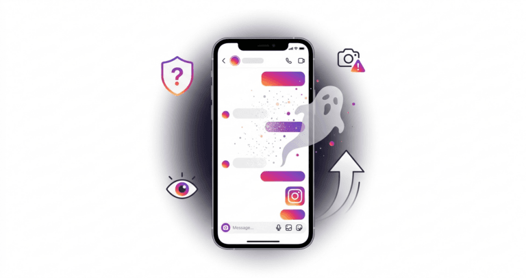 Instagram Vanish Mode disappearing messages illustration