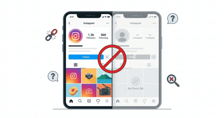 What happens when blocked on Instagram