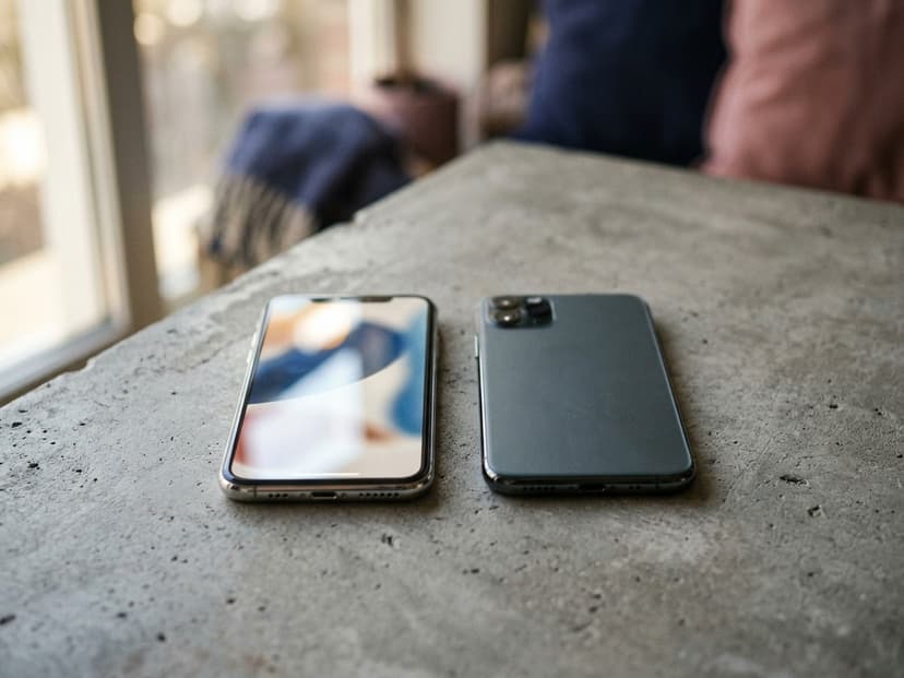 Zwei Smartphones nebeneinander beim Vergleich eines Instagram-Profils mit und ohne Anmeldung