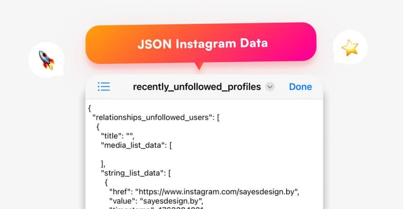 json instagram data