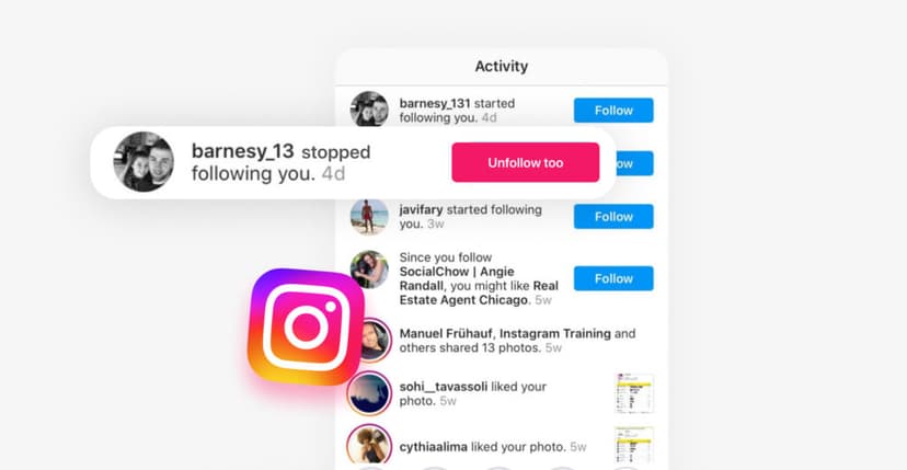Instagram unfollower feature missing