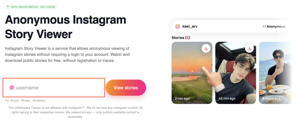 Anonymous Instagram Story Viewer